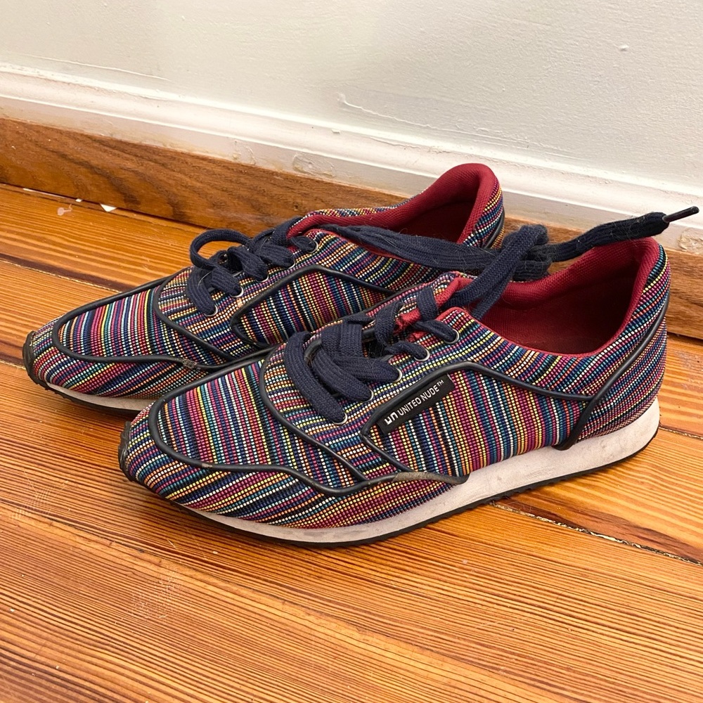 •United Nude• Multicolor Striped Tennis Shoes